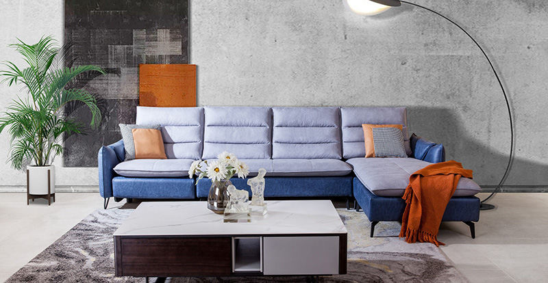 Modern Minimalist Salon Fonksiyonel Teknoloji Kumaş Köşe Koltuk Kombinasyonu 620069