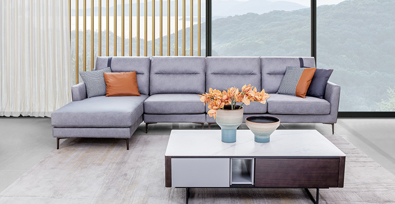 Modern Minimalist Salon Teknolojisi Kumaş Küçük Daire Koltuk Kombinasyonu 621002